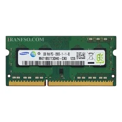 رم لپ تاپ 2 گیگ سامسونگ DDR3 1600-12800 MHz 1.5V سه ماه گارانتی