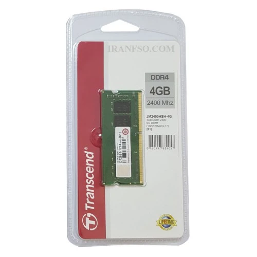 رم لپ تاپ 4 گیگ Transcend DDR4-2400 MHZ 1.2V