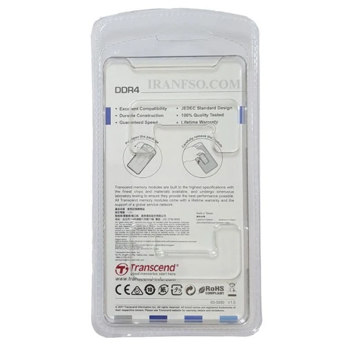 رم لپ تاپ 4 گیگ Transcend DDR4-2400 MHZ 1.2V