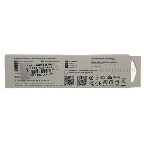 رم لپ تاپ 4 گیگ ZADAK DDR4-2666 MHZ 1.2V گارانتی لایف تایم آواژنگ