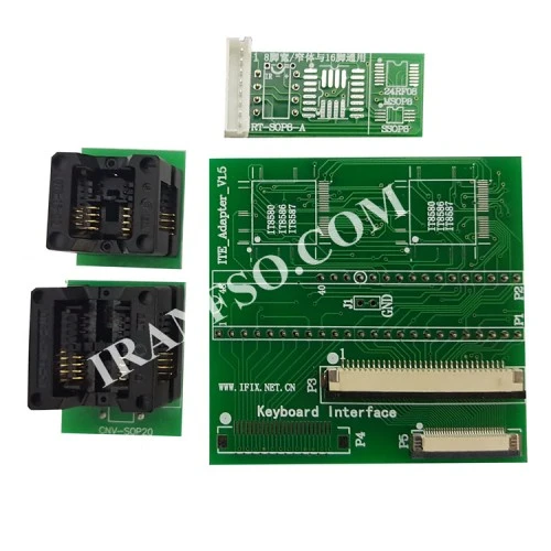 پروگرمر لپ تاپ همراه با تبدیل پروگرام I/O از طریق کیبرد RT809F