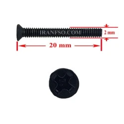 پیچ M2x20 پک 10 عددی سرتخت
