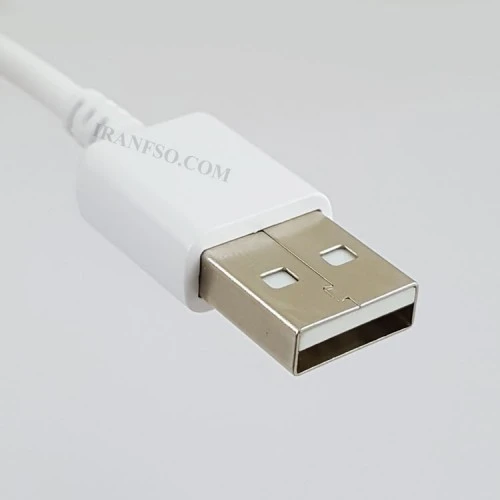 کابل تبلت و موبایل میکرو یو اس بی سفید با پک