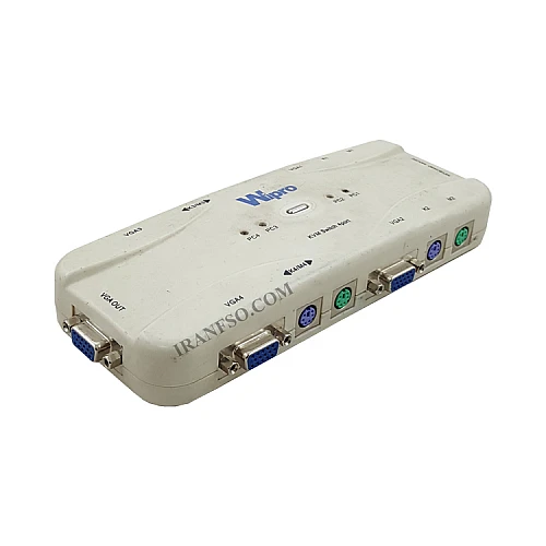 سوئیچ Wipro KVM 4Port VGA دست دوم