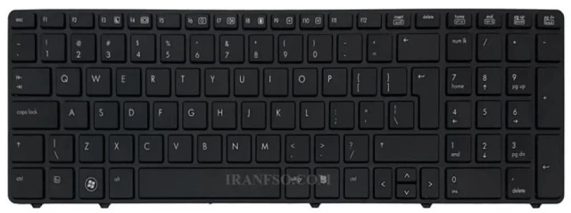 عکس کیبرد لپ تاپ اچ پی EliteBook 8560P مشکی با فریم