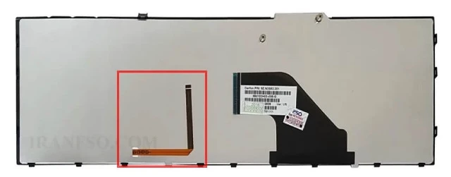 کیبرد لپ تاپ سونی VPCF11 مشکی با بک لایت با فریم نقره ای backlight