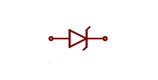 نماد دیود زنر یا Zener diode