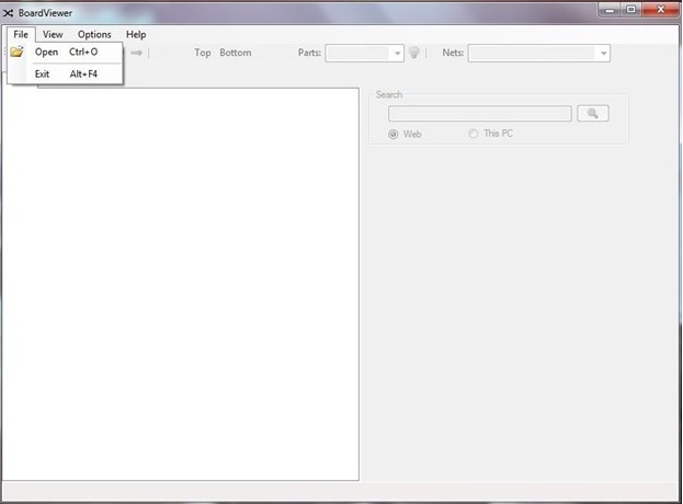 آموزش تصویری باز کردن فایل در برنامه بردویور BoardViewer
